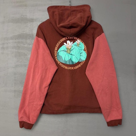 Nike Other - Nike Hoodie Burgundy Pink Kyrie Reward Journey Colorblock Pullover Medium